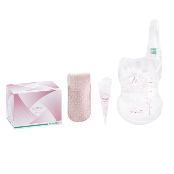 Actreen Mini Set Einmalkatheter-Set für Frauen, 9cm, 30 Stück - CH 12
