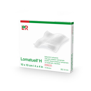Lomatuell H Salbentüll, 10 Stück - 10x10cm