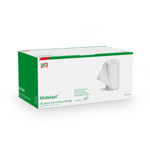 Mollelast elastische Fixierbinde, 100 Stück - 10cm x 4m