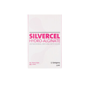 3M Silvercel silberhaltige Hydroalginat Wundauflage, 10 Stück - 5x5cm