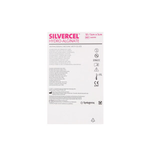 3M Silvercel silberhaltige Hydroalginat Wundauflage, 10 Stück - 5x5cm