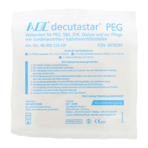 decutastar PEG Verbandset PEG SBK ZVK Dialyse 15 Stück