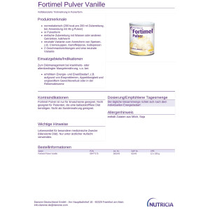 Fortimel Pulver, ab 335g - Verschiedene Sorten