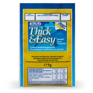 Thick & Easy Instant-Andickungsmittel für kalte & heiße Flüssigkeiten - 100x9g