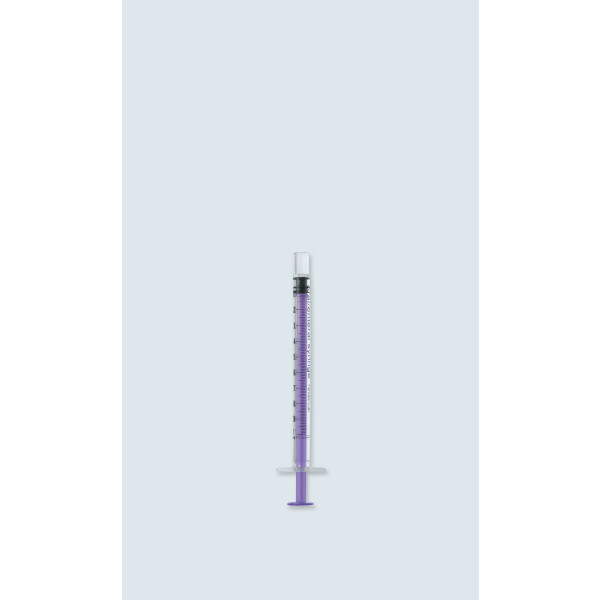 pfm medical ENFit 1ml Spritze / Enterale Dispenser-Sicherheitsspritzen mit Enfit Anschluss, REF LPE01LD - 100 Stück