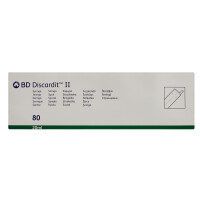 BD Discardit II Einmalspritzen, 20ml, mit Luer Ansatz, 2-teilig, PVC-frei, latexfrei, EO-sterilisiert - 80 Stück