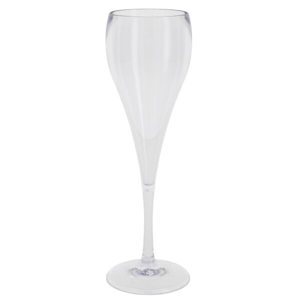 Mehrweg Sektglas 100ml - Champagner Kelch - SAN - glasklar - spülmaschinenfest - dt. Fertigung