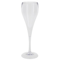 Mehrweg Sektglas 100ml - Champagner Kelch - SAN - glasklar - spülmaschinenfest - dt. Fertigung