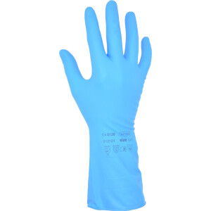 BINGOLD Schutzhandschuh Latex, extrem robust, blau, Kat.3, 300mm, 1 Paar - verschiedenen Größen