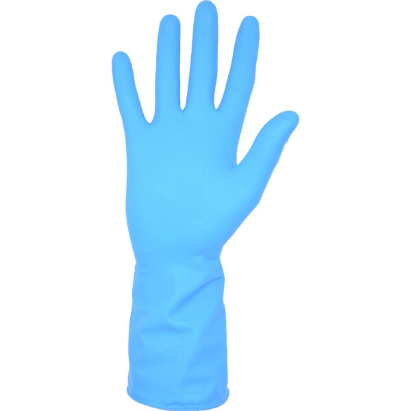 BINGOLD Schutzhandschuh Latex, extrem robust, blau, Kat.3, 300mm, 1 Paar - Größe L