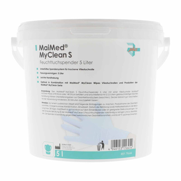 MyClean XXL Feuchttuchspender, 5 Liter, zum Befüllen mit Desinfekion, LSG, leer