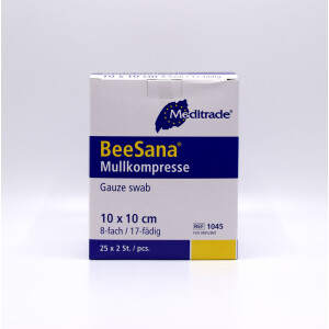 BeeSana Mullkompressen steril 8-fach 25x2 Stück -...