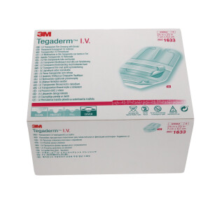 3M Tegaderm I.V. Fixierverband, 100 Stück - 7x8,5cm