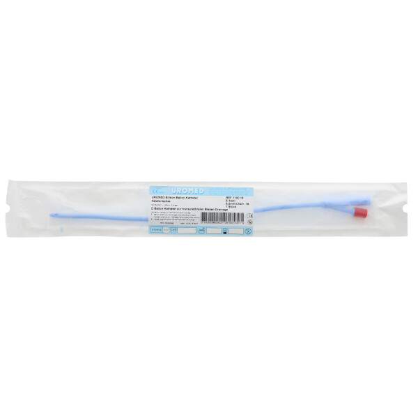 UROMED Silikon Ballonkatheter 5-10ml Ballon. 1 Stück, REF 1100-18 - CH 18