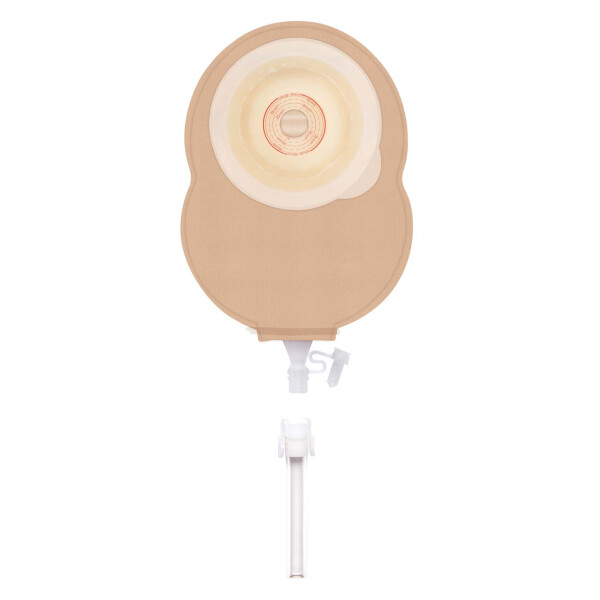 STOMOCUR Urostomiebeutel Safe konvex, mit Gürtelbefestigung, hautfarben, 10 Stück, V2 - Ø 25mm