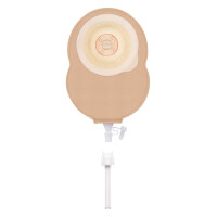 STOMOCUR Urostomiebeutel Safe konvex, mit Gürtelbefestigung, hautfarben, 10 Stück, V2 - Ø 25mm