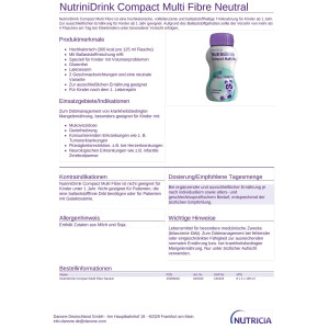 NutriniDrink Compact Multi Fibre 32x125ml - Verschiedene Sorten
