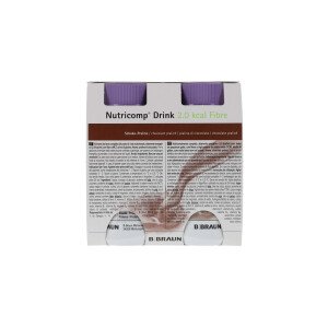 Nutricomp Drink 2.0 kcal Fibre 24x200ml - Schoko-Praline