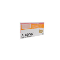 ALLEVYN Gentle Border, haftender Wundverband aus Polyurethanschaum mit Silikon-Gel Beschichtung, 5 Stück - 10x20cm