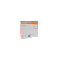ALLEVYN Gentle Border, haftender Wundverband aus Polyurethanschaum mit Silikon-Gel Beschichtung, 5 Stück - 12,5x12,5cm