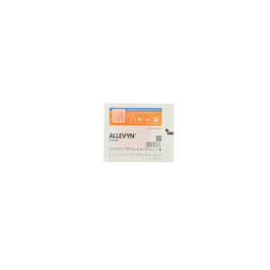ALLEVYN Classic, haftender hydrozellulärer Schaumverband, 12 Stück - 7x8cm