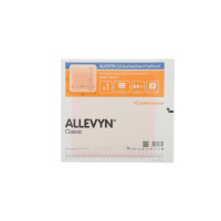 ALLEVYN Classic, haftender hydrozellulärer Schaumverband, 12 Stück  - 22x23cm