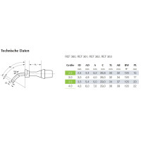 TRACOE silcosoft PL für Neugeborene & Kleinkinder mit H2O Cuff, proximal-länger aus Silikon REF 363 - ab Größe 2,5