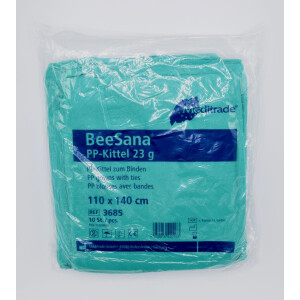 BeeSana Iso Schutzkittel aus PP, grün - 10 Stück