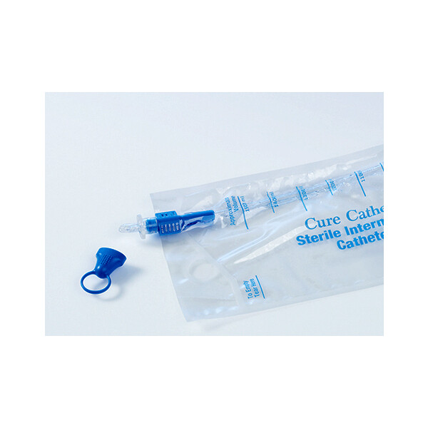 Curan Cure Closed Einmalkatheter Unisex mit 1.500ml Auffangbeutel, 40cm, CB08, 25 Stück - CH 8