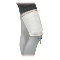 Care Fix Klett Fixierstrumpf mit integrierter Beinbeuteltasche für Unter- oder Oberschenkel - verschiedene Größen