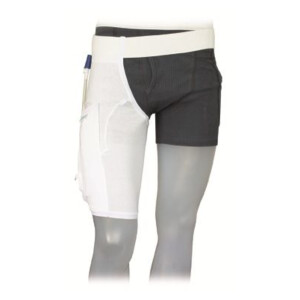 Care Fix Einbeinhose Premium mit integrierter Beinbeuteltasche, REF 05/03/10/M/GHC - Größe M = Hüftumfang 85-95cm